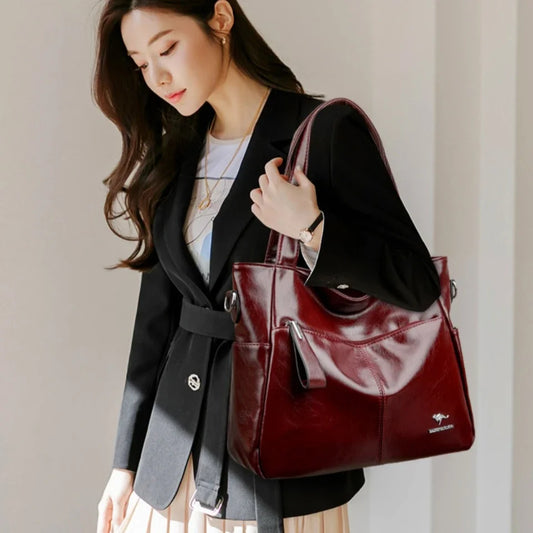 Genuine Brand Soft Leather Ladies Handbags Luxury Designer Shoulder Bags New Classic High Quality Crossbody Bags for Women