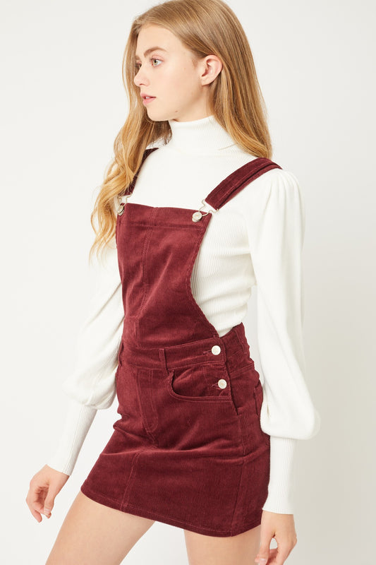 Overall Dress W/ Adjustable Straps, Belt Loops, And Two Front And Back Pockets - https://www.luxenorstore.com