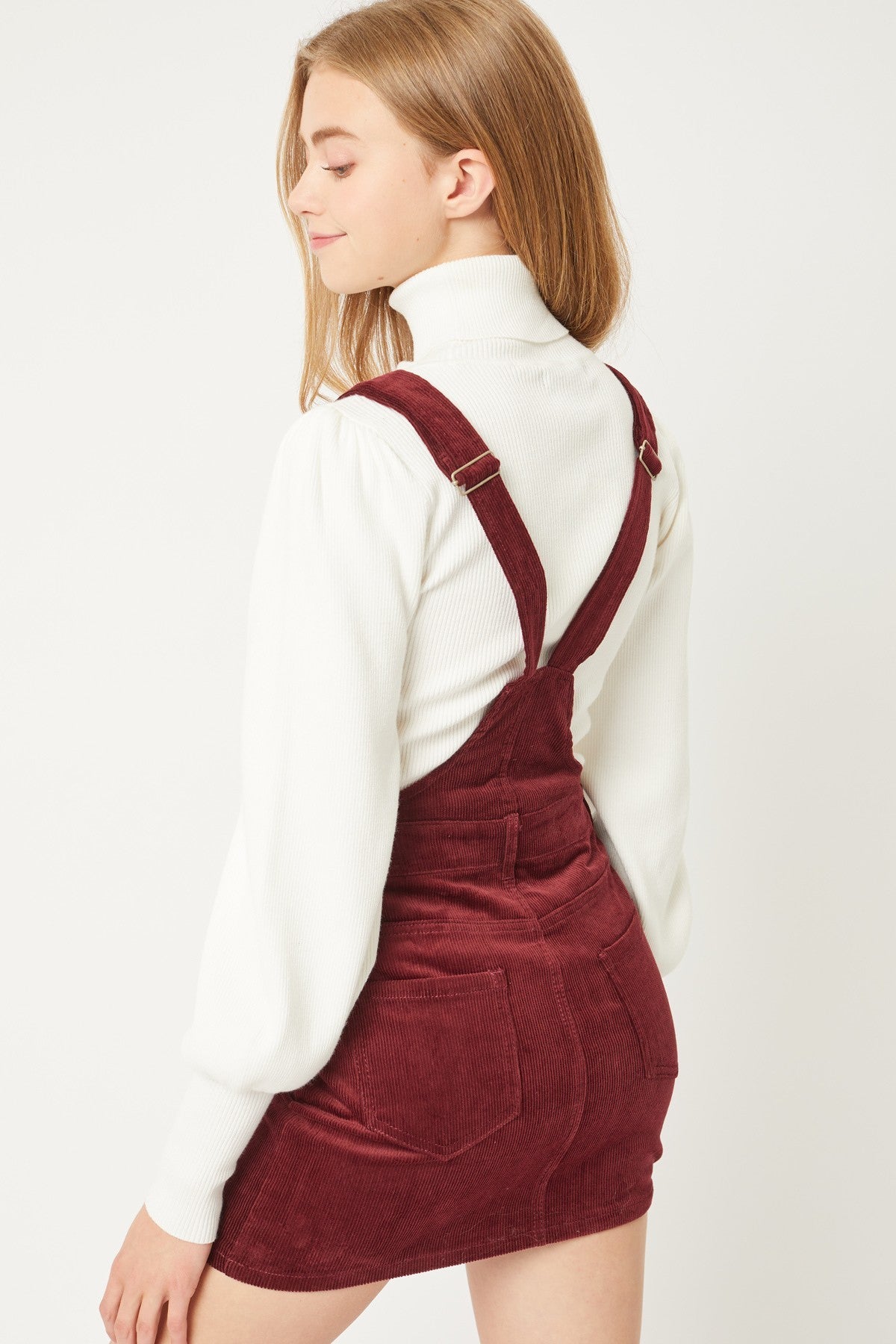 Overall Dress W/ Adjustable Straps, Belt Loops, And Two Front And Back Pockets - https://www.luxenorstore.com