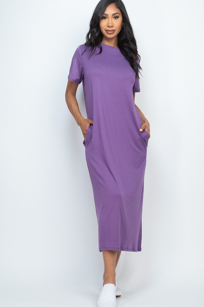 Side Pocket Tee Dress - https://www.luxenorstore.com