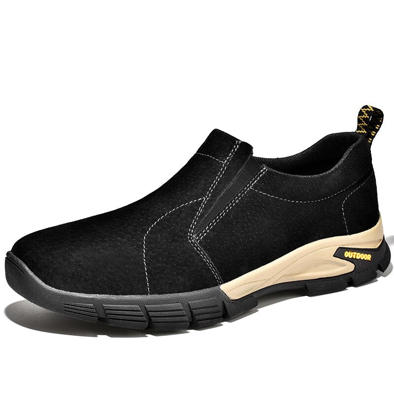 Brand Men's Shoes Genuine Leather Casual Shoes Outdoor Men's Breathable Sneakers Suede Original Men's Moccasins Loafers Sneakers