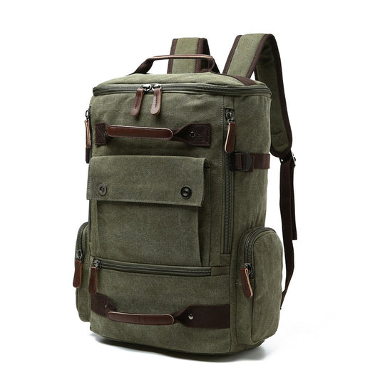 Men's Backpack Vintage Canvas Backpack School Bag Men's Travel Bags Large Capacity Backpack Laptop Backpack Bag High Qualit