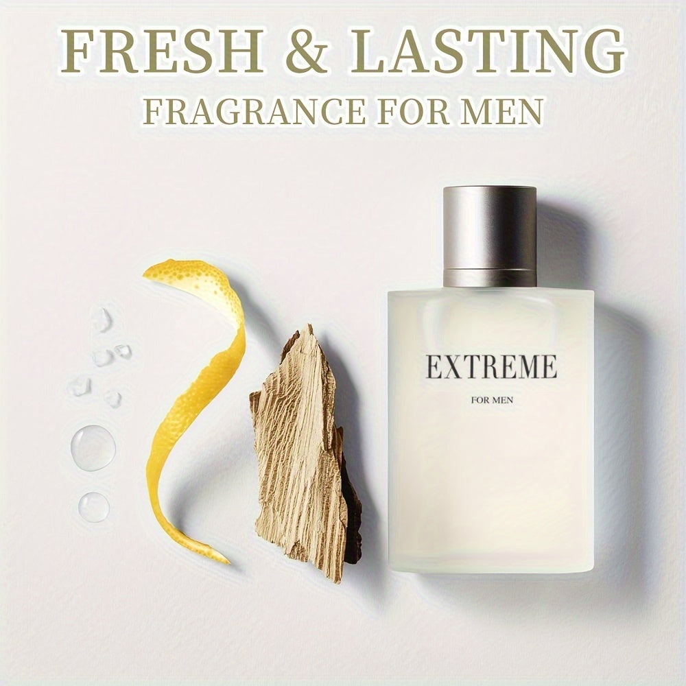 3.4 Fl Oz Men's Eau De Toilette Spray - A Aromatic Aquatic Fragrance For Men-With Lime, Lemon, Bergamot, Jasmine, Orange, Mandarin Orange And Neroli- Medium Intensity Perfume