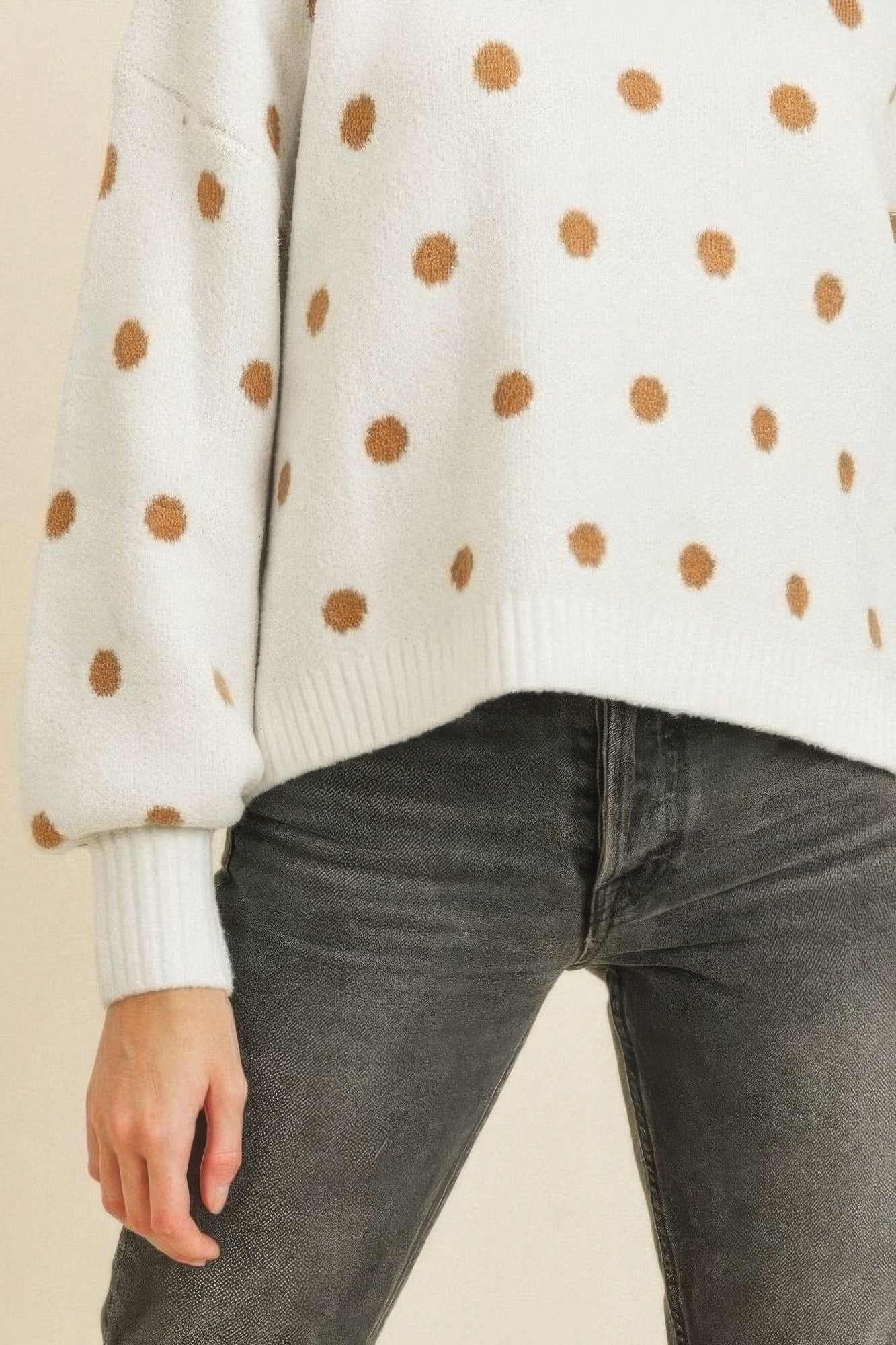 Polka Dots Long Sleeve Top