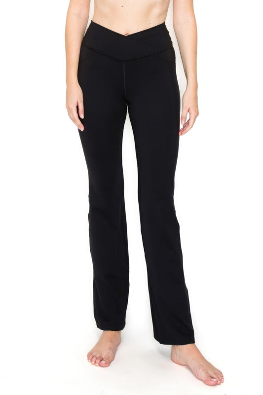 V-waist Mini Flare Yoga Pants