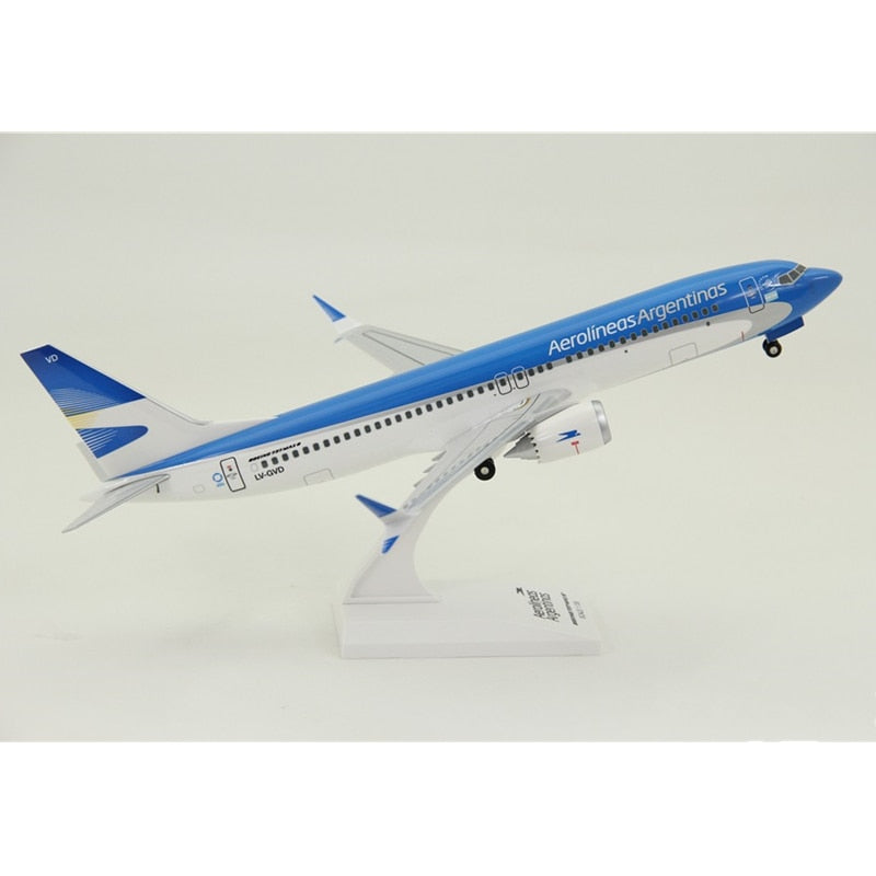32CM 1:130 Scale ABS Argentina Aircraft Model Aerolineas Argentinas Airlines Boeing B737 MAX8 Plane Model Resin Diecast Toys