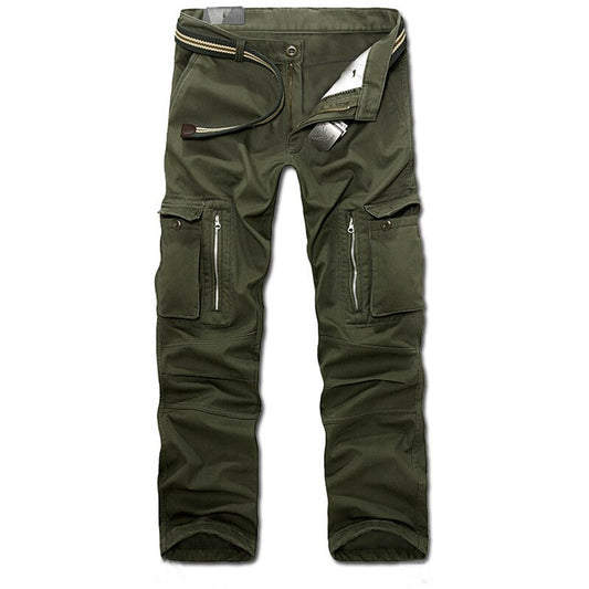 2022 Autumn Winter New Men's Casual Overalls Men Multi-pocket Casual Plus Size Pants Male Fashion Military Tactical Trousers