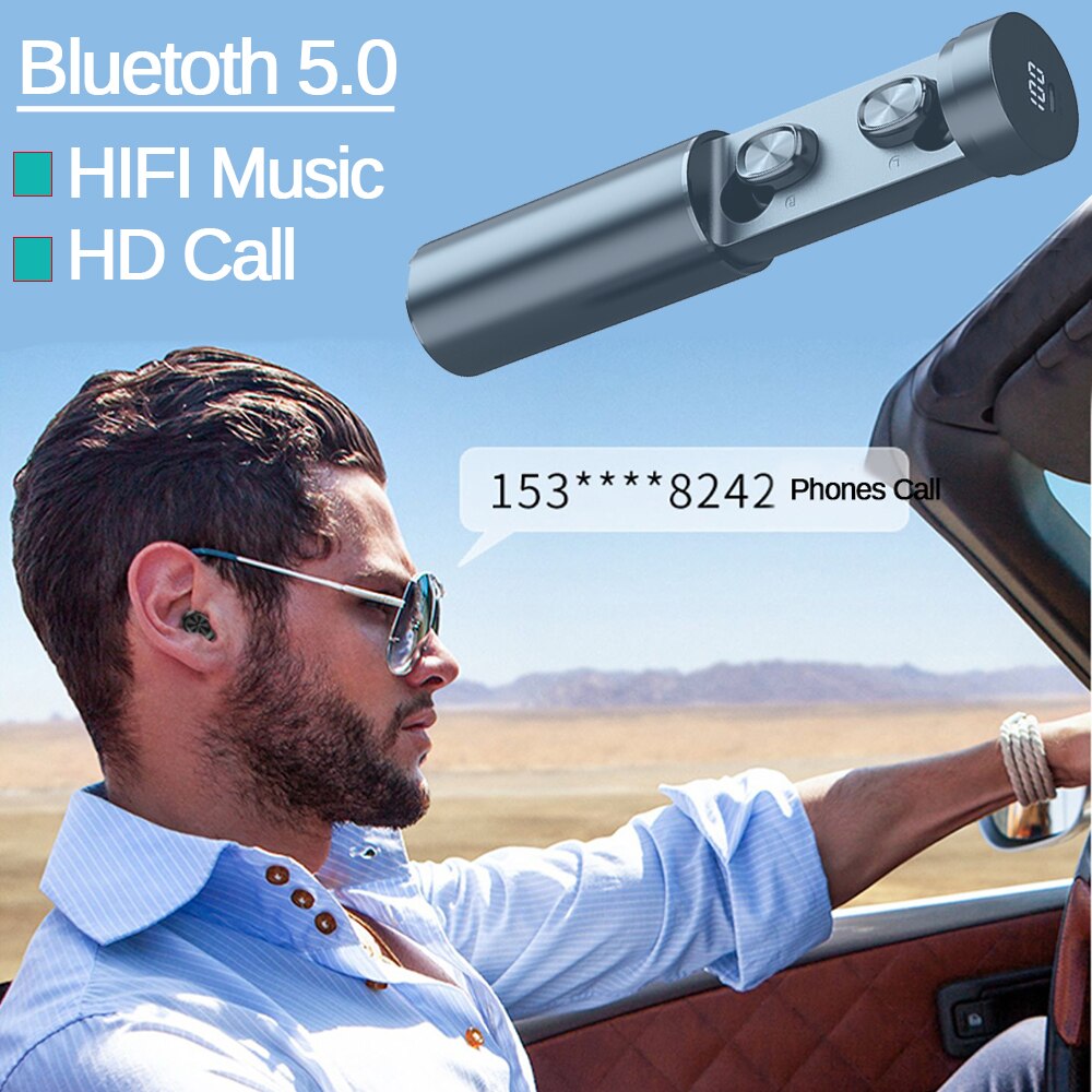 B9 TWS Bluetooth Earphones True  Wireless Earphone 8D HIFI Sport With MIC Earbuds Gaming Music Headset For Xiaomi Huawei Iphone