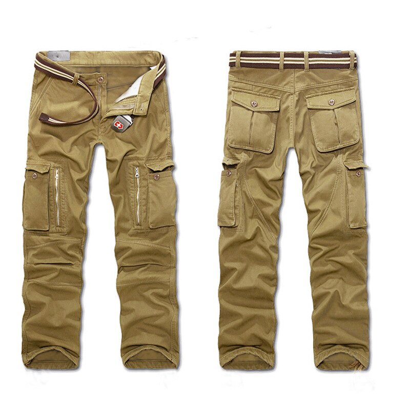 2022 Autumn Winter New Men's Casual Overalls Men Multi-pocket Casual Plus Size Pants Male Fashion Military Tactical Trousers