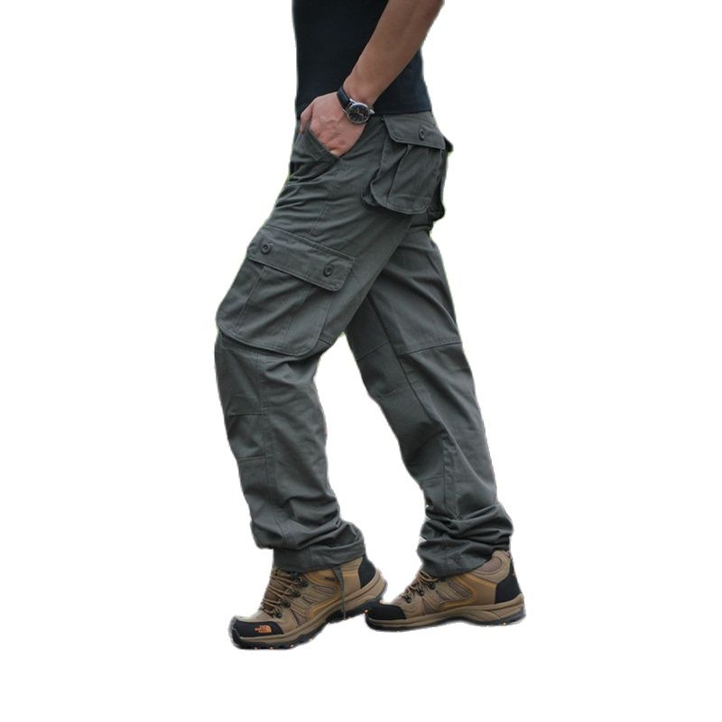 Men's Cargo Pants Mens Casual Multi Pockets Military Large size 44 Tactical Pants Men Outwear Army Straight Slacks Long Trousers