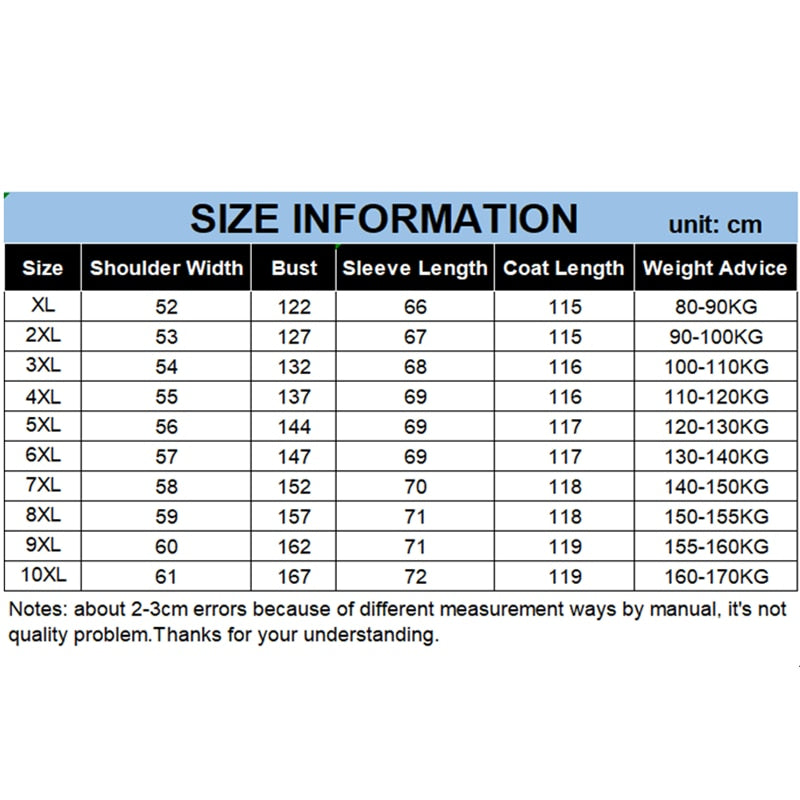 Extra Long Winter White Down Jacket Men 2020 86% Black Cargo Thick Coat Hooded Warm Male Plus Size 6XL 7XL 8X 9XL 10XL Clothing