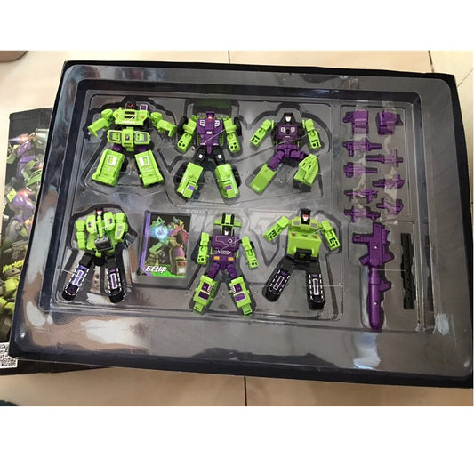 Transformation WEIJIANG Action Figure Toys  Devastator 6in1 Robot  Deformation Car Robot KO Small Proportion Gift Collectible