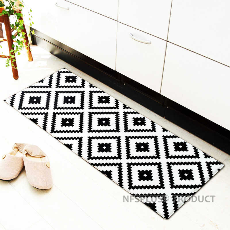 Geometric Floor Mat Carpet Kitchen Bathroom Anti-Slip Area Rug Home Decorative Custom Printed Front Door Mat Entrance Doormat