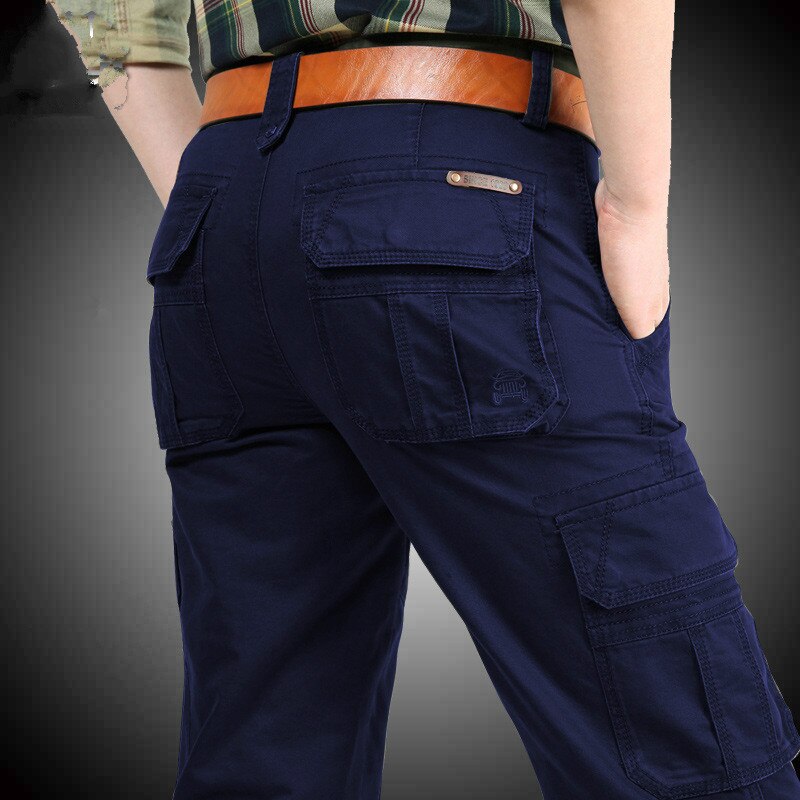 New Cargo Pants Men Multi pockets Baggy Men Pants Military Casual Trousers Overalls Army Pants Joggers Plus Size 40 42 44 Cotton