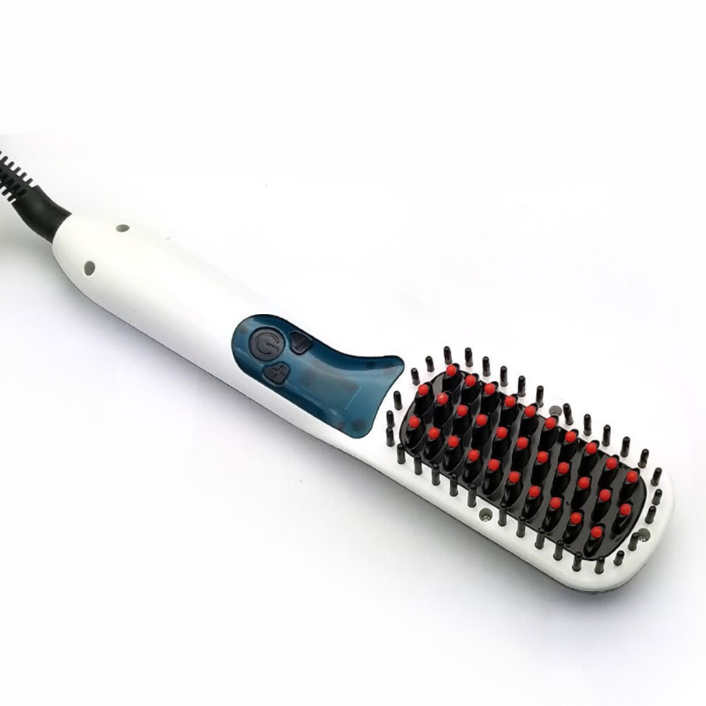 Ionic Multifunction Electric Hair Brush  Straightener Comb Heated Ceramic Straightening  Styling Shape Fluffy Straight