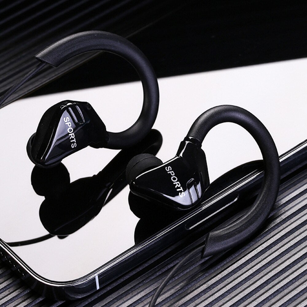 3.5mm fashion Sports wired Earphone portable Super bass stereo in-ear earphones gaming headset for music with microphones 1.2m