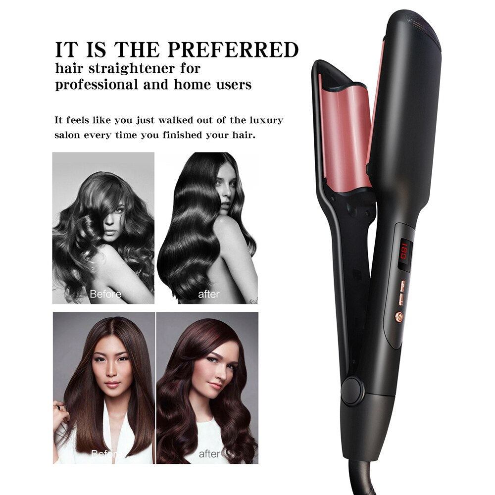 Egg Curls Hair Curling Iron LED Wave Wand Ceramic Professional 110-240V  Curler Roller Corrugation  Waver Styling Tools