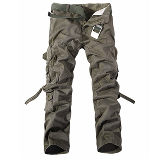 Mens Cargo Pants New Casual Combat Army Military Tactical Style Pocket Trousers Autumn Male Outdoor Climbing  Overalls Straight