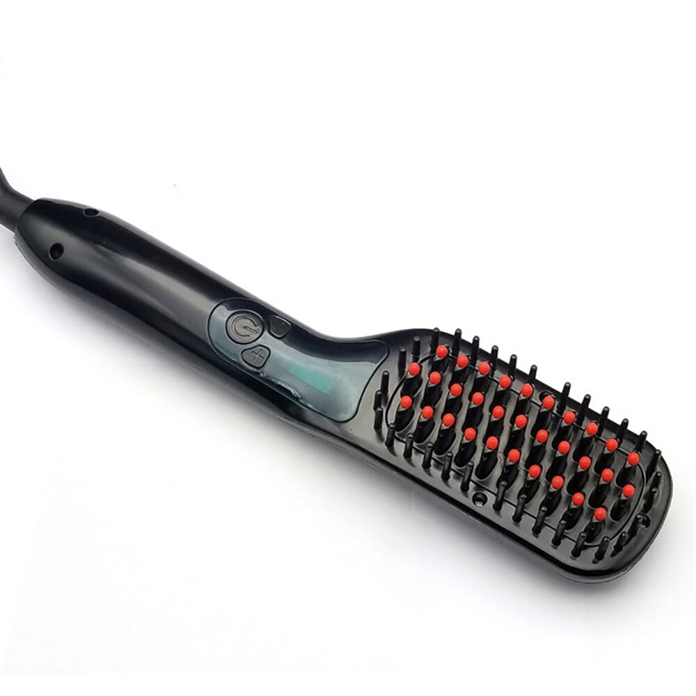 Ionic Multifunction Electric Hair Brush  Straightener Comb Heated Ceramic Straightening  Styling Shape Fluffy Straight