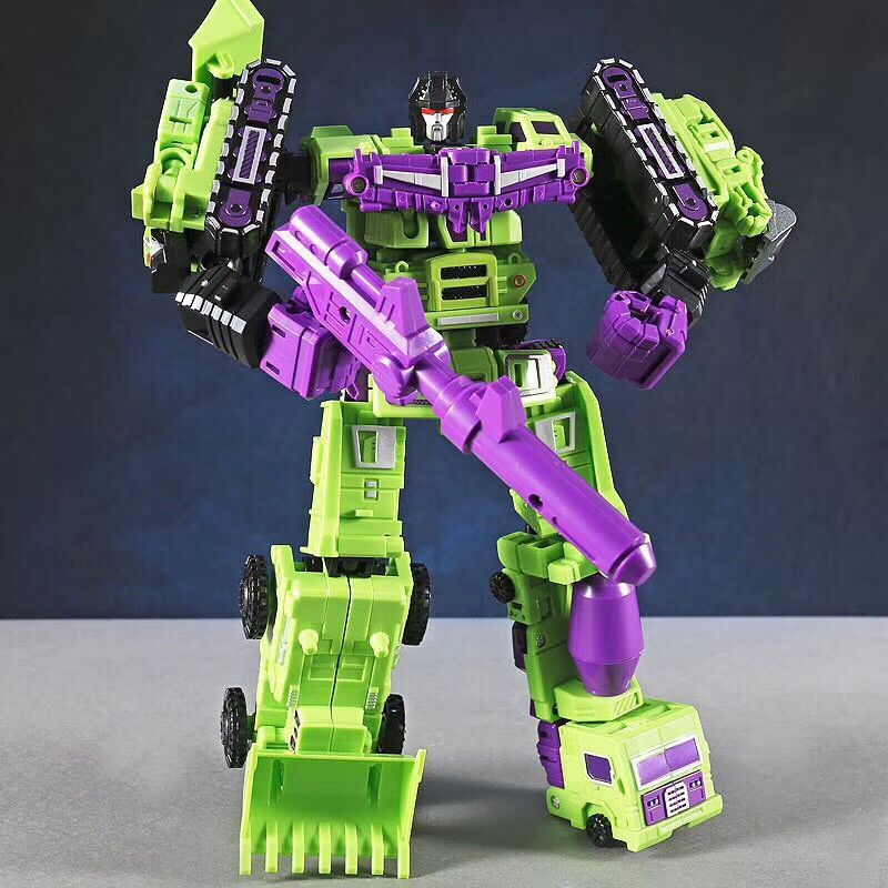 Transformation Oversize Metal Part Devastator Excavator Car Action Figure Toys Autobot Transformers Deformation Robot Gifts
