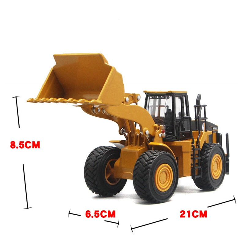 1:50 Scale 18CM Dump Trucks Excavator Diecast Metal Car Model Construction Vehicle Toys for Kids Birthday Gifts Car Collection