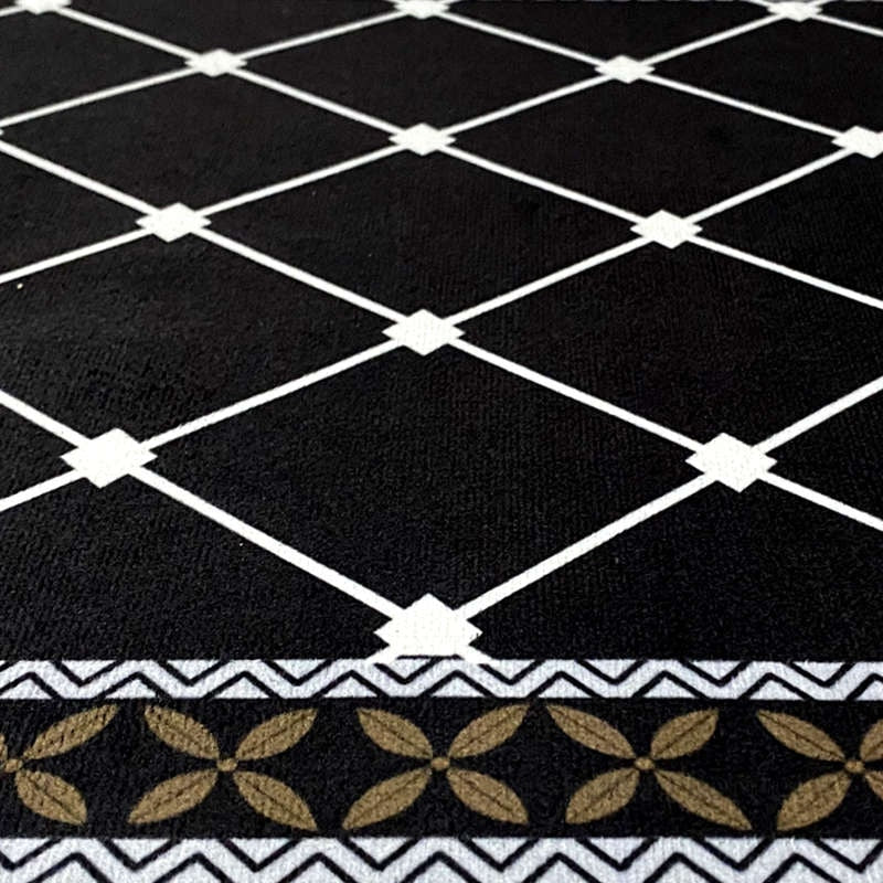 Geometric Kitchen Carpet Floor Mat Rugs Polyester Fiber Printed Home Decorative Anti-Slip Hallway Door Mats Entrance Doormat