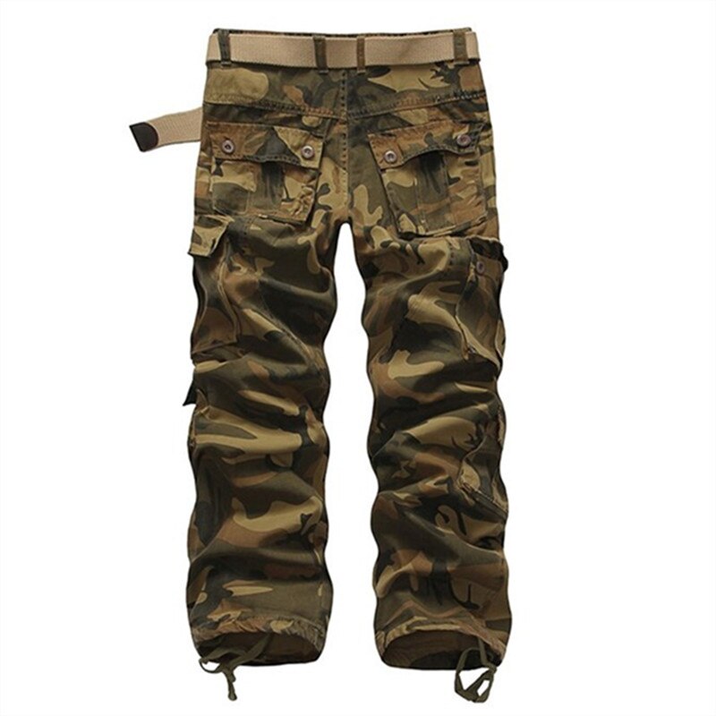 2022 Spring Autumn New Cargo Pants Mens Camouflage Pants Trousers Large Size Loose Overalls Men's Straight Casual Pants Military