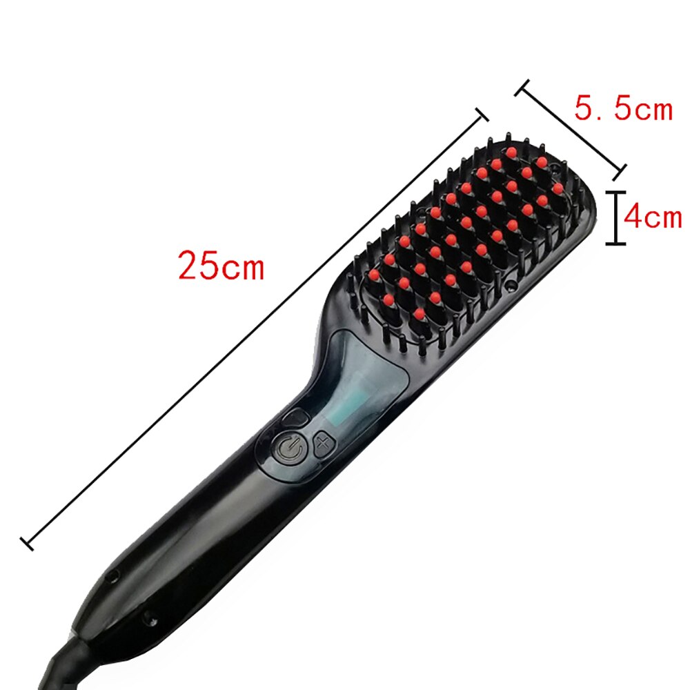 Ionic Multifunction Electric Hair Brush  Straightener Comb Heated Ceramic Straightening  Styling Shape Fluffy Straight