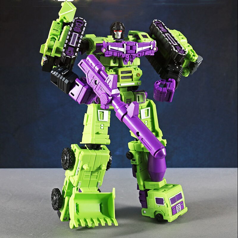 Transformation WEIJIANG Action Figure Toys  Devastator 6in1 Robot  Deformation Car Robot KO Small Proportion Gift Collectible