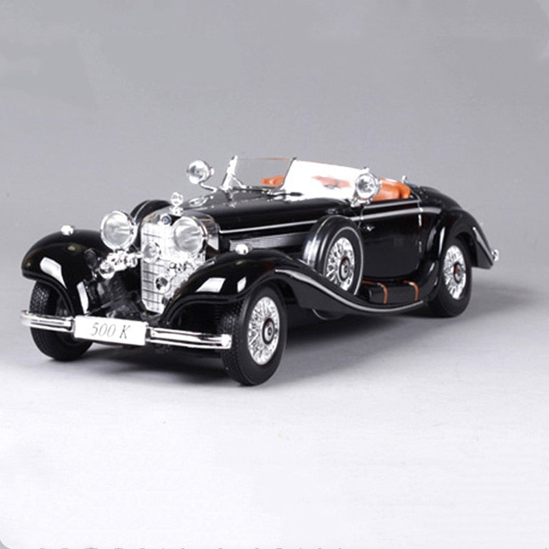 1:18 Scale Simulation Diecast Alloy Antique Car Model Toys 1936 500k Classic Version Diecast Metal Vintage Car Model Collectible