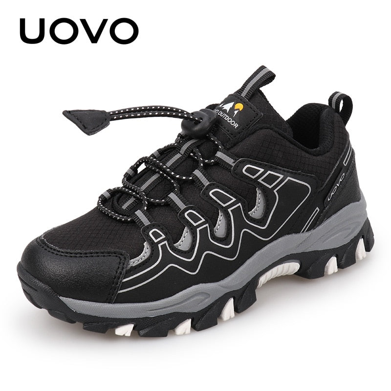 UOVO 2022 New Boys Girls Sports Children Footwear Outdoor Breathable Kids Hiking Shoes Spring And Autumn Sneakers Eur #27-39