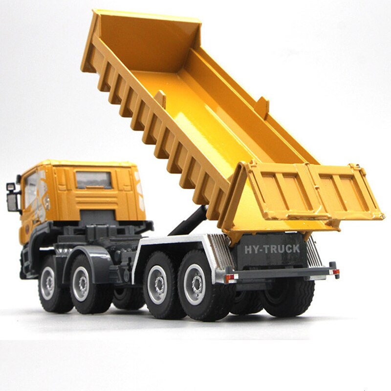 1:50 Scale 18CM Dump Trucks Excavator Diecast Metal Car Model Construction Vehicle Toys for Kids Birthday Gifts Car Collection