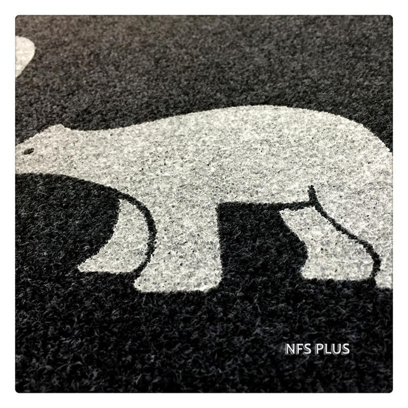 Polyester Front Door Mat 40x60cm Embroidered Printed TPR Anti-Slip Floor Mat Durable Home Outdoor Decorative Entrance Doormat