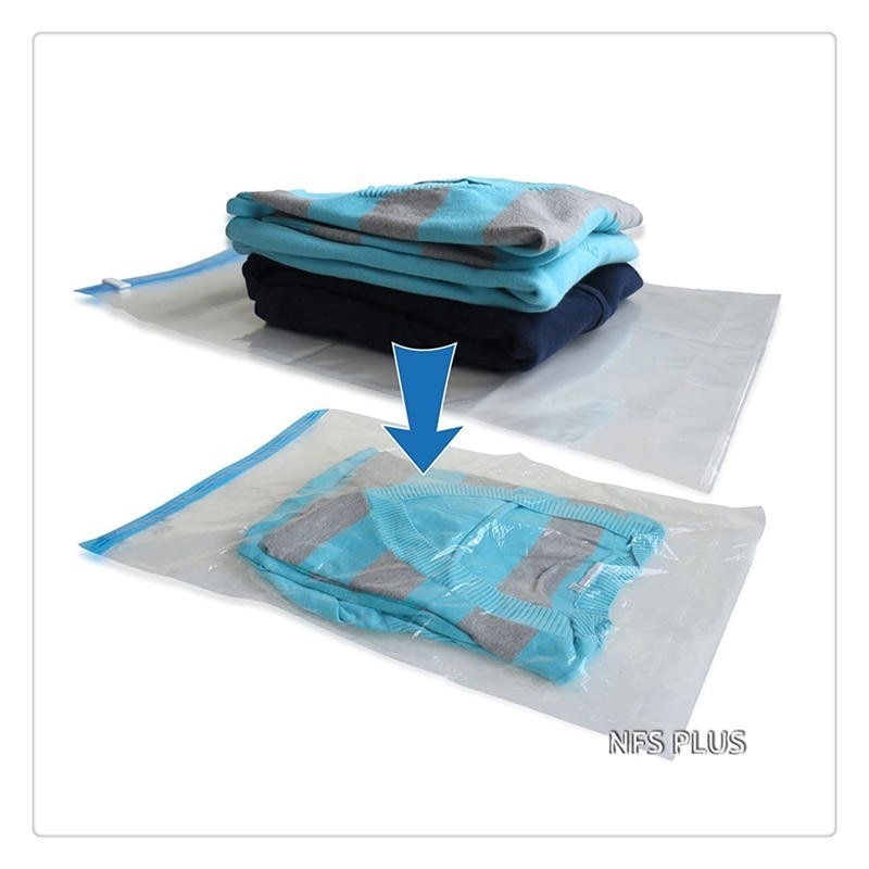 Vacuum Travel Bag Roll Up 35x50CM Plastic Transparent Storage Bag Saving Room Of Your Suitcase Luggage Organizer Compression Bag