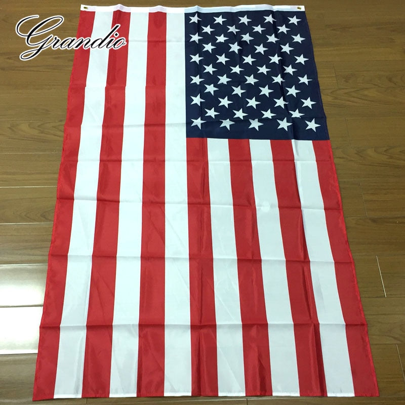 American Flag USA United States 3x5 Feet Polyester Printed The Star Spangled Banner 90x150 cm National US Flags and Banners