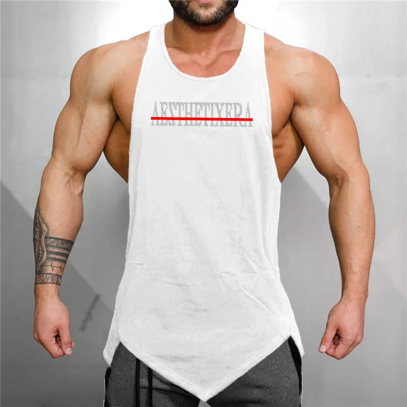 Brand fitness tank top mens singlet undershirt bodybuilding tank men muscle sleeveless t-shirt cotton tanktop man gyms vest