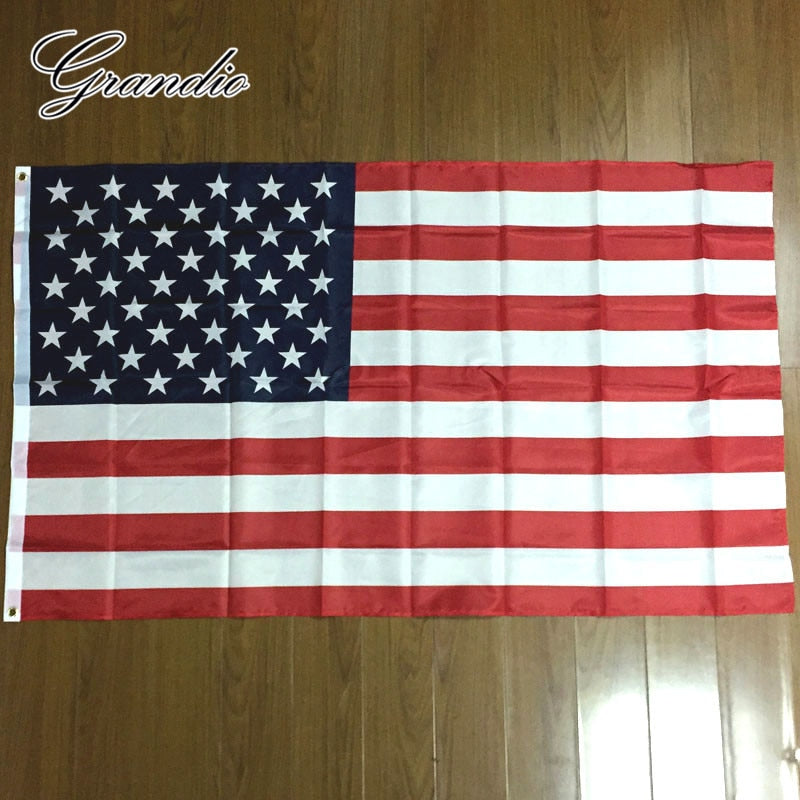 American Flag USA United States 3x5 Feet Polyester Printed The Star Spangled Banner 90x150 cm National US Flags and Banners