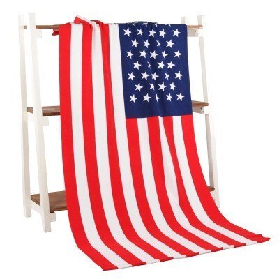 USA Flag Travel Beach Towel Microfiber 70x140cm Quick Dry Absorbent Super Soft Washcloth Swim Spa Sports Bath Towel for Adults