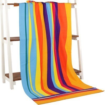 Rainbow Beach Towel Microfiber Bath Towels For Adults Quick Dry Super Soft Absorbent Sport Washcloth For Swim Yoga Gym Spa Run