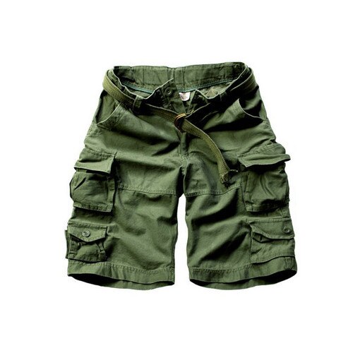 New fashion vintage Men Shorts Military Style Army Camouflage Cargo Shorts plus belt