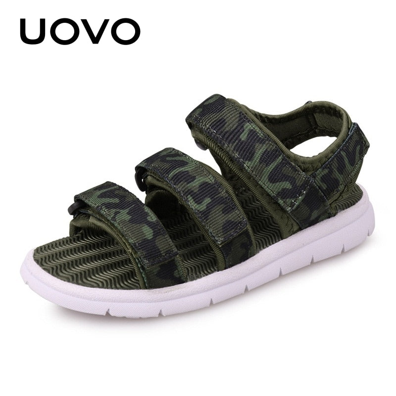 UOVO New Footwear Boys And Girls Slides Children Summer Beach Sandals For Little Kids Shoes Size Eur #25-37