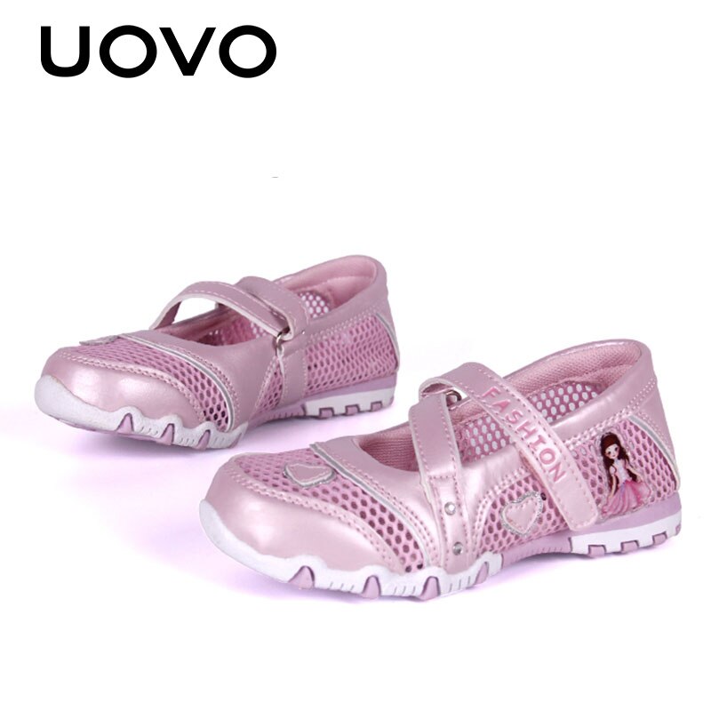 Spring Girls Princess Ballet Shoes Breathable Cartoon Flats Children Footwear Size #27-33