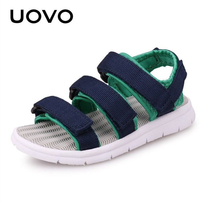 UOVO New Footwear Boys And Girls Slides Children Summer Beach Sandals For Little Kids Shoes Size Eur #25-37