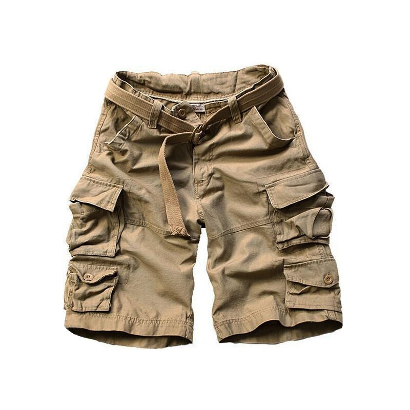 New fashion vintage Men Shorts Military Style Army Camouflage Cargo Shorts plus belt