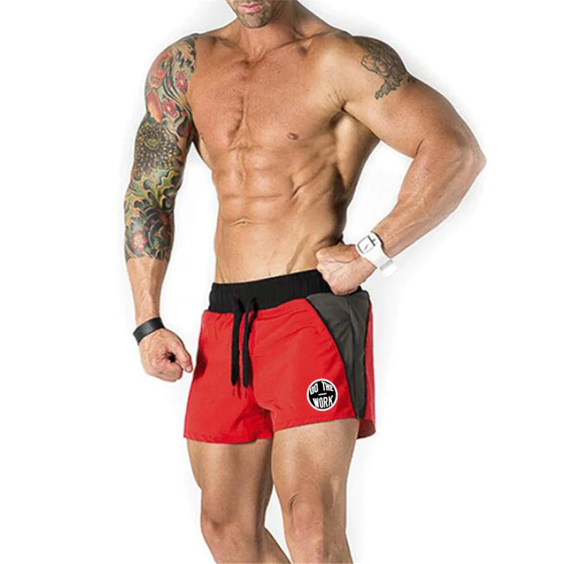 New Fashion Mens printing Shorts With Pocket Quick-dry Short Trousers Bodybuilding Sweatpants Fitness Shorts Jogger Gyms Shorts