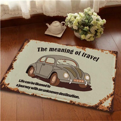 Home Decorative Door Mat Entrance Doormat Bus Car Bike Moto Bicycle Printed Bathroom Kitchen Anti-Slip Floor Mat Carpet Rugs