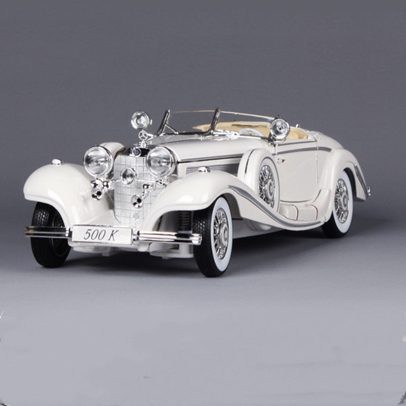 1:18 Scale Simulation Diecast Alloy Antique Car Model Toys 1936 500k Classic Version Diecast Metal Vintage Car Model Collectible