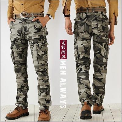 2023 Trend Men's Cargo Pants Cotton High Quality Camouflage Jogger Male Military Camouflage Army Fashion Men's Trousers Pockets