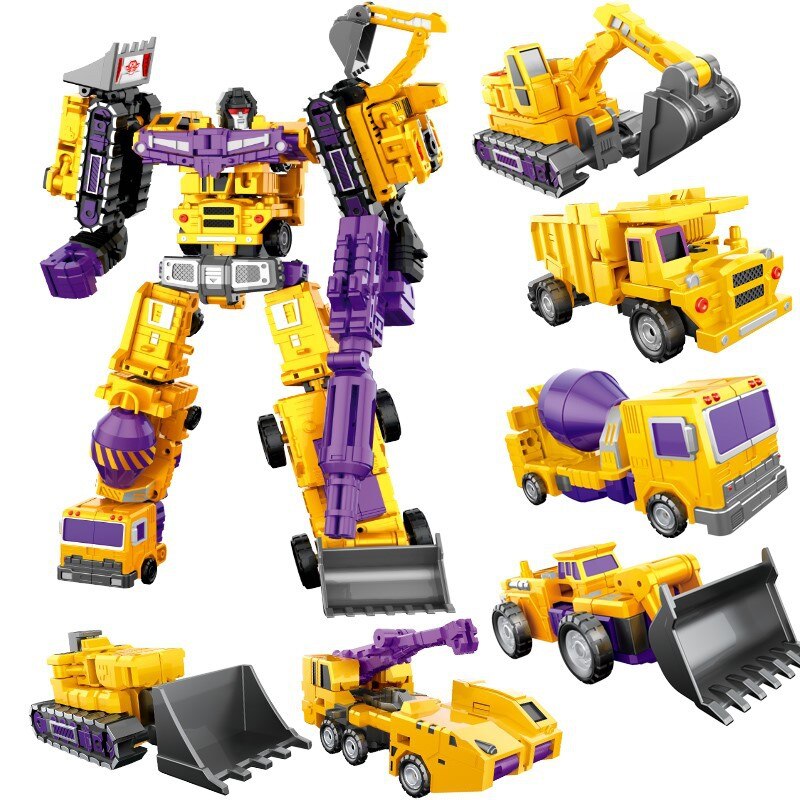 Transformation Oversize Metal Part Devastator Excavator Car Action Figure Toys Autobot Transformers Deformation Robot Gifts