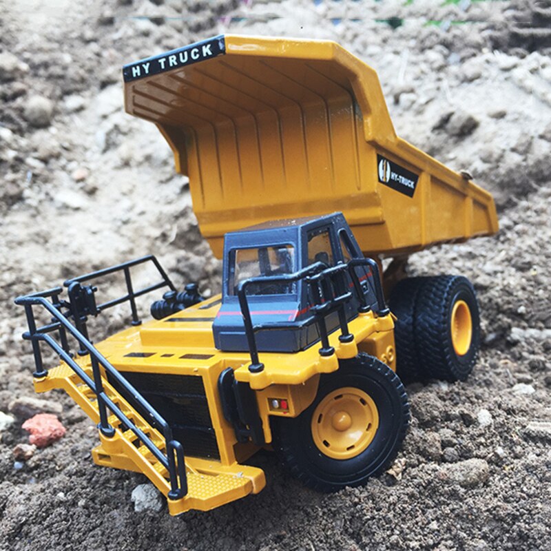 1:50 Scale 18CM Dump Trucks Excavator Diecast Metal Car Model Construction Vehicle Toys for Kids Birthday Gifts Car Collection